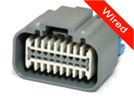18 Pins Female connector with 10 cm wires | PRCW18-0014-B
