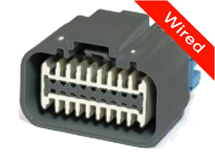 18 Pins Female connector with 10 cm wires | PRCW18-0015-B