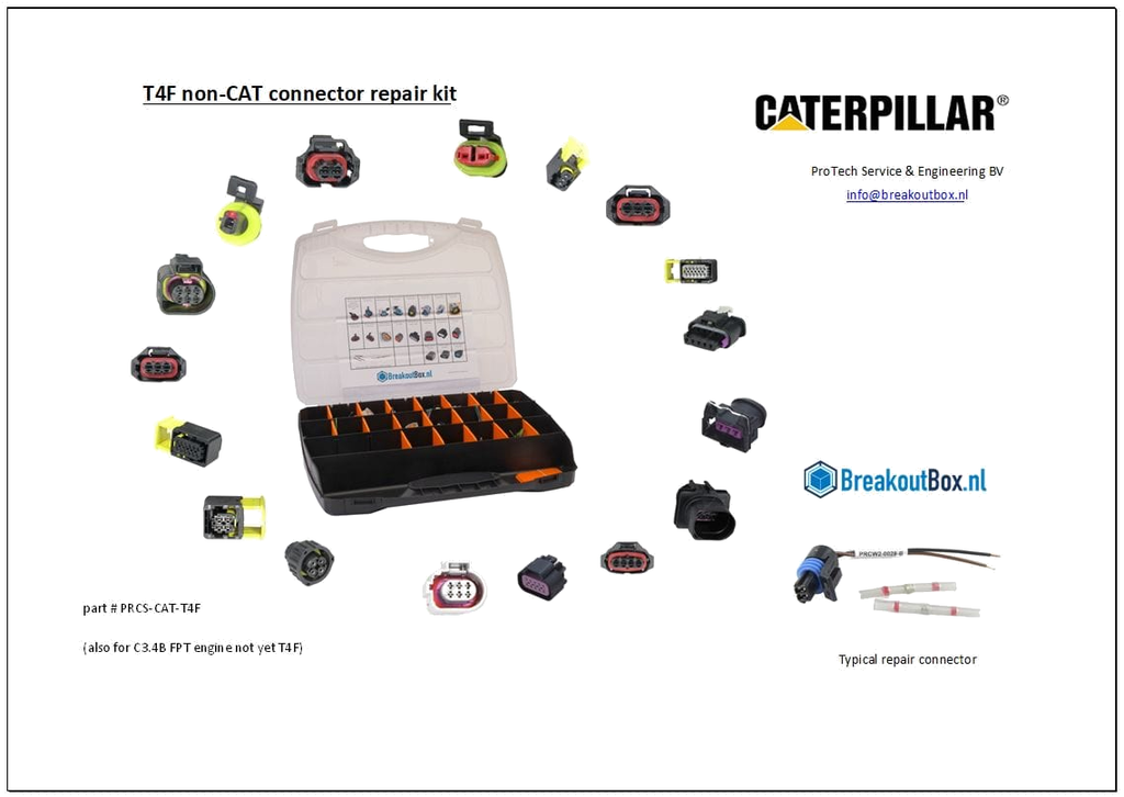 Caterpillar T4F Non-Cat Connector Repair Kit | PRCS-CAT-T4F