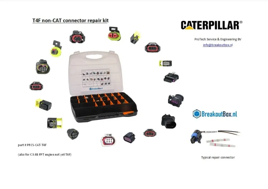 [PRCS-CAT-T4F] Caterpillar T4F Non-Cat Connector Repair Kit 