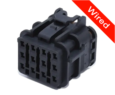 12 Pins Female connector with 10 cm wires | PRCW12-0043-B