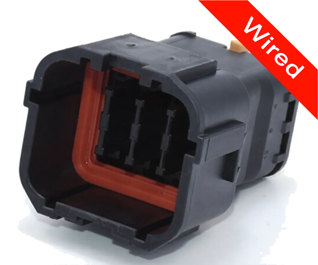 12 Pins Male connector with 10 cm wires | PRCW12-0043-A
