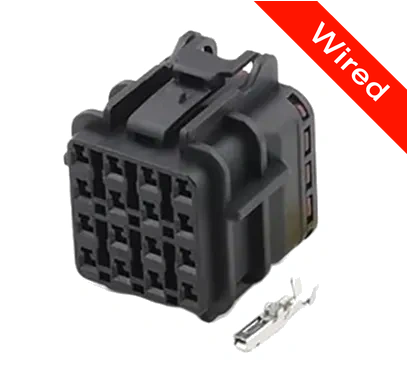 16 Pins Female connector with 10 cm wires | PRCW16-0027-B