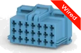 18 Pins Female connector with 10 cm wires | PRCW18-0016-B