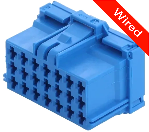 21 Pins Female connector with 10 cm wires | PRCW21-0009-B