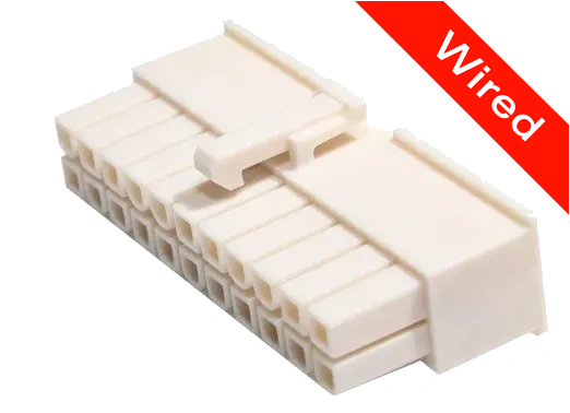 22 Pins Female connector with 10 cm wires | PRCW22-0008-B