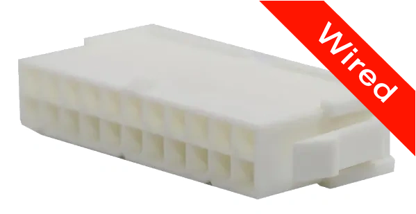22 Pins Male connector with 10 cm wires | PRCW22-0008-A