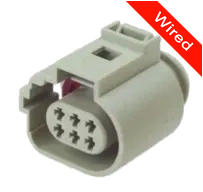[PRCW6-0087-B] 6 Pins Female connector with 10 cm wires | PRCW6-0087-B