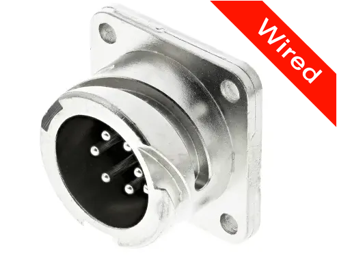 6 Pins Male connector with 10 cm wires | PRCW6-0090-A