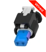 2 Pins Female connector with 10 cm wires | PRCW2-0171-B