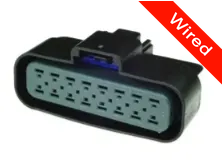 16 Pins Female connector with 10 cm wires | PRCW16-0029-B
