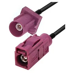 2-pole FAKRA D extension cable, for radar/camera application (coding Z/neutral) 0.5m | PRC2-0124 (kopie)