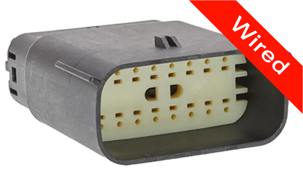 16 Pins Male connector with 10 cm wires | PRCW16-0029-A