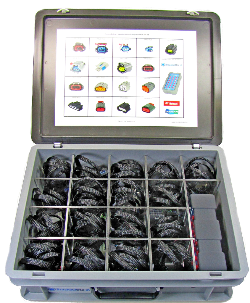 [PRCS-YAN-002] Yanmar Industrial diagnostic cable set | STAGE III-A / III-B (Doosan/Bobcat)